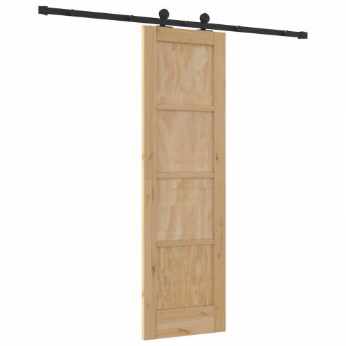 Klizna vrata s hardverom 61x198,5 cm od masivnog borovog drveta Cijena