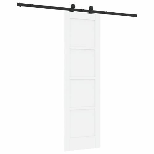 klizna vrata s hardverom bijela 61x198.5 cm čvrsta borova Cijena