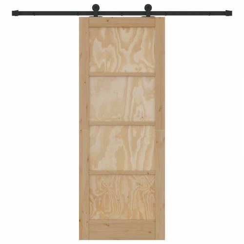 klizna vrata s hardverom 78x202 cm od čvrste borovine Cijena