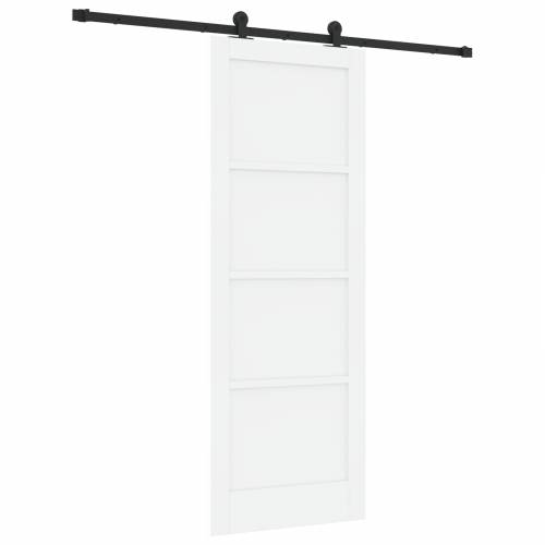 klizna vrata s setom hardvera bijela 78x211 cm od masivnog drva bor Cijena
