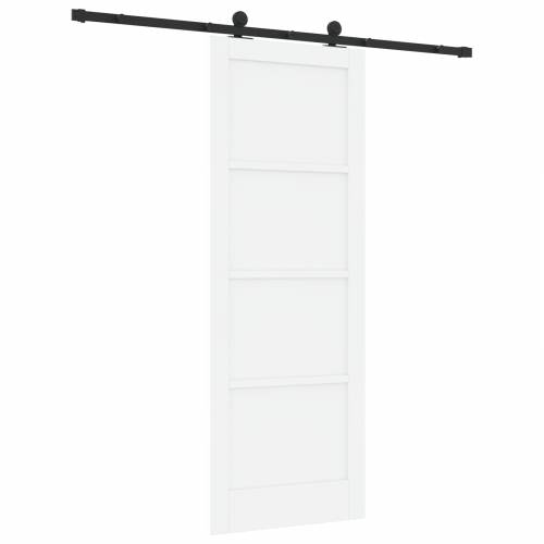 klizna vrata s setom hardvera bijela 78x211 cm od masivnog drva bor Cijena