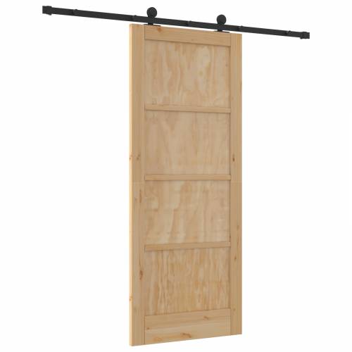 Klizna vrata s kompletnim hardverom 83x202 cm od masivnog bora Cijena