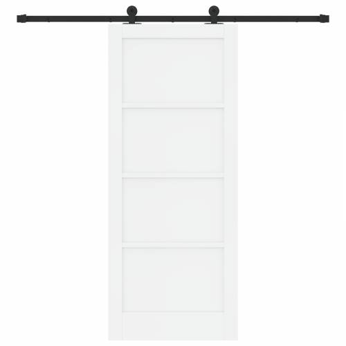 Klizna vrata s setom hardvera bijela 83x202 cm drvo bor Cijena