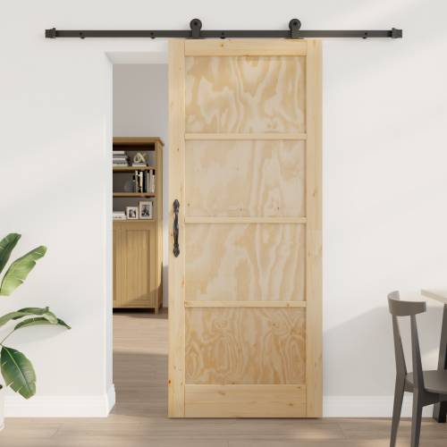 klizna vrata s kompletnom opremom 86x211 cm od čvrstog bora Cijena