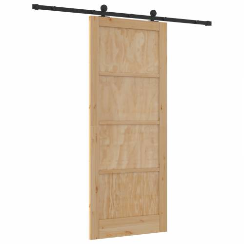 klizna vrata s kompletnom opremom 86x211 cm od čvrstog bora Cijena