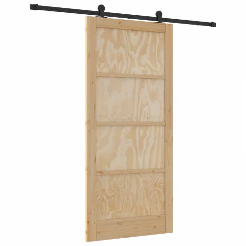 klizna vrata s hardverom 93x202 cm čvrsto drvo bora Cijena