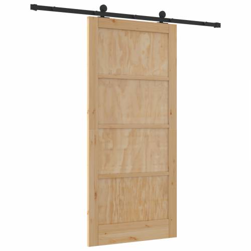 klizna vrata s hardverom 93x202 cm čvrsto drvo bora Cijena