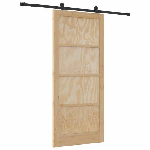 klizna vrata s setom hardvera 93x211 cm od čvrstog bora Cijena