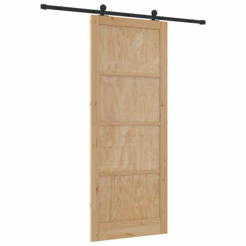 klizna vrata s setom hardvera 93x232 cm čvrsta drva bor Cijena