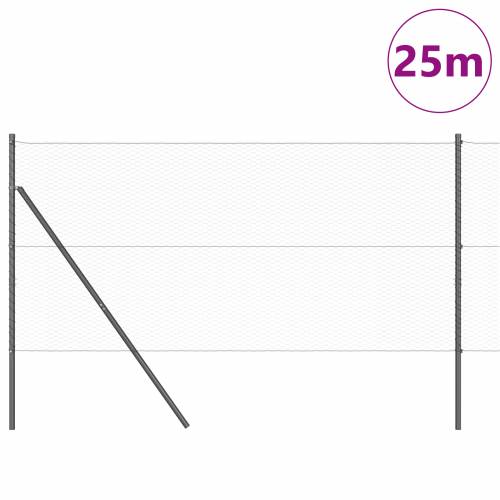 set ograde Set od 2 Siva Čelik 25 x 1,2 m veličina mreže Cijena