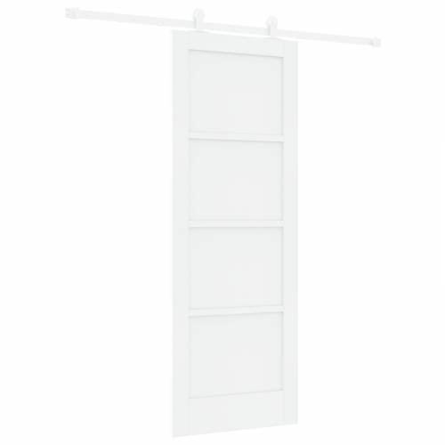klizna vrata s kompletnom opremom bijela 73.5x198.5 cm potpuno drvo bor Cijena