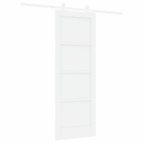 klizna vrata s kompletnom opremom bijela 73.5x198.5 cm potpuno drvo bor Cijena