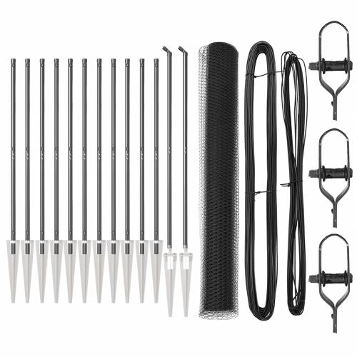 Set ograde Set od 2 Siva Čelik, PVC 25 x 1.2 m Izdržljivo Cijena