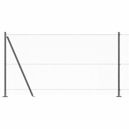 Set Ograda Set od 2 Siva Čelik s premazom u prahu 25 x 1,2 m Cijena
