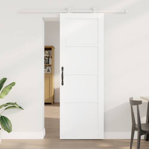 klizna vrata s setom opreme bijela 73.5x211 cm čvrsti bor Cijena