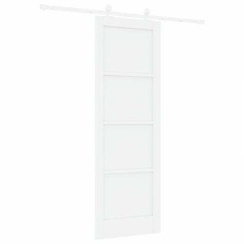klizna vrata s setom opreme bijela 73.5x211 cm čvrsti bor Cijena
