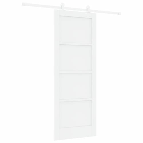 klizna vrata s setom zupčanika bijela 78x202 cm čvrsta drvena bora Cijena