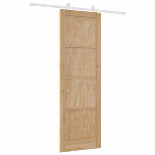 Klizna vrata s setom opreme 78x232 cm od masivne borovine Cijena