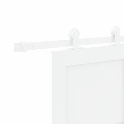 klizna vrata s setom hardvera bijela 78x232 cm od punog drveta bora Cijena