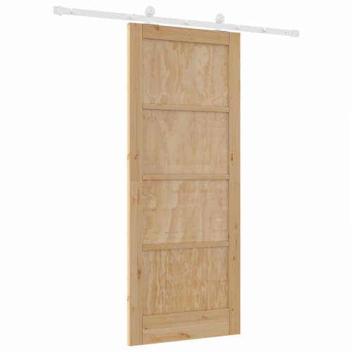 klizna vrata s hardverskim setom 83x202 cm od čvrstog drva bora Cijena