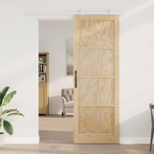 klizna vrata s hardverom 83x232 cm čvrsta drva bor Cijena