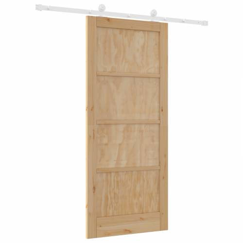 klizna vrata s hardverskim setom 86x198.5 cm od punog drva bora Cijena