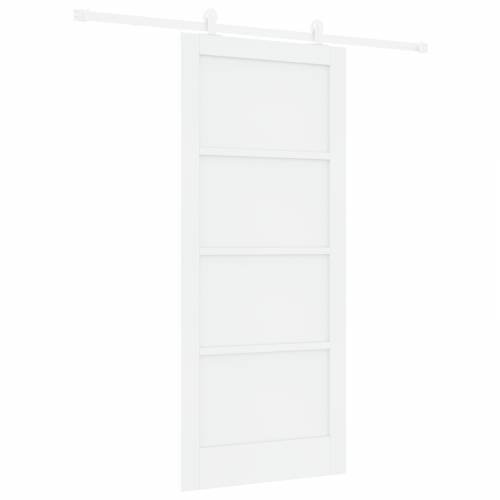 klizna vrata s setom za opremu bijela 86x198,5 cm čvrsto drvo bor Cijena