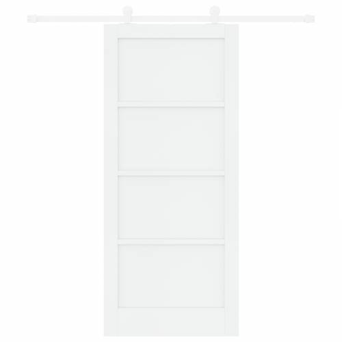 klizna vrata s setom za opremu bijela 86x198,5 cm čvrsto drvo bor Cijena