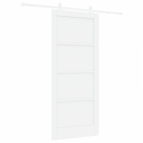 klizna vrata s setom za opremu bijela 86x198,5 cm čvrsto drvo bor Cijena