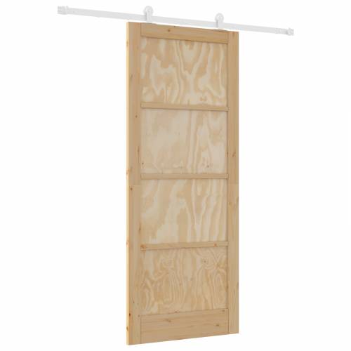klizna vrata s setom hardvera 86x211 cm od čvrstog bora Cijena