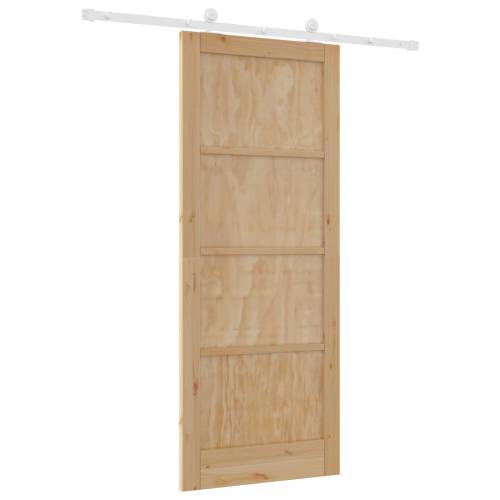 klizna vrata s setom hardvera 86x211 cm od čvrstog bora Cijena