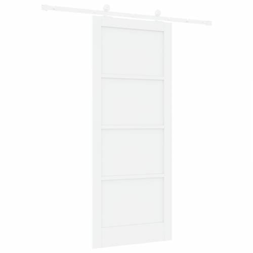 klizna vrata s setom za pričvršćivanje bijela 86x211 cm čvrsta borovina Cijena