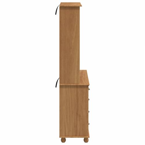 Hutch ‘ASKIM’u boji meda 91x40x183 cm od čvrstog borovog drveta Cijena