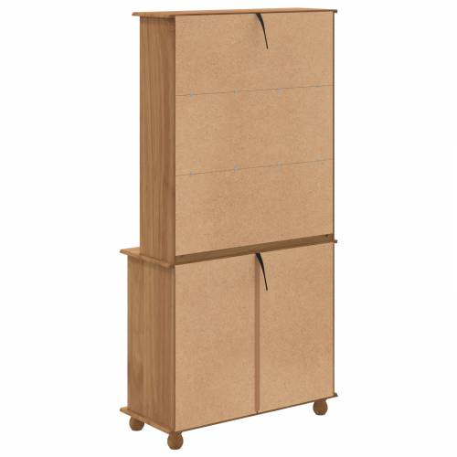 Hutch ‘ASKIM’u boji meda 91x40x183 cm od čvrstog borovog drveta Cijena