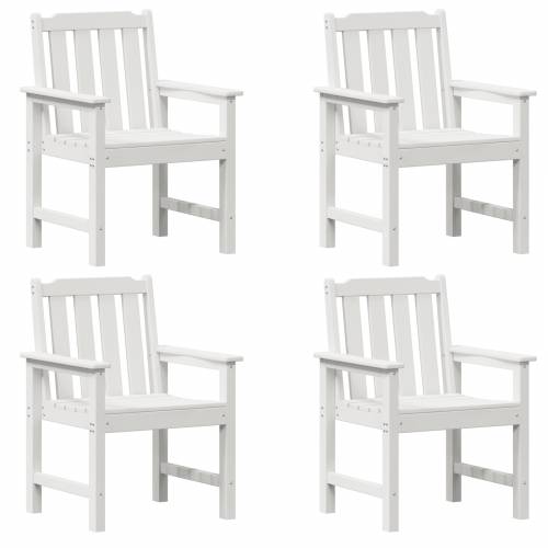 vrtne stolice 4 kom Bijele 65,5x55,5x88 cm HDPE Cijena