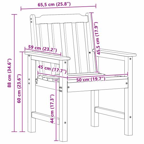 vrtne stolice za blagovanje 6 kom Bijele 65.5x55.5x88 cm HDPE Cijena
