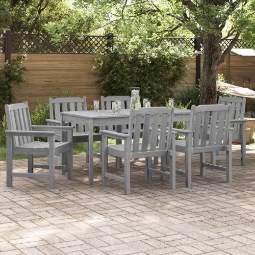 vrtne blagovaonske stolice 6 kom Svijetlosiva 65.5x55.5x88 cm HDPE Cijena