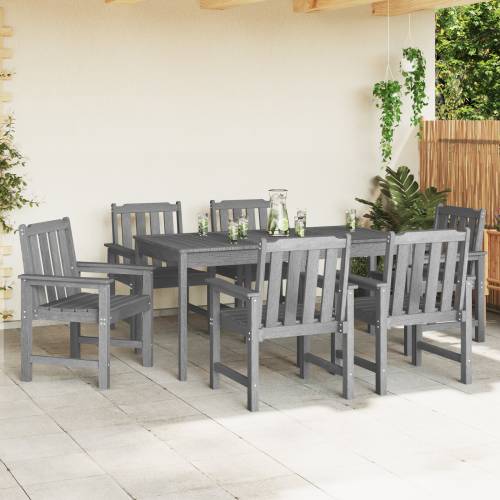 vrtne blagovaonske stolice 6 kom Svijetlosiva 65.5x55.5x88 cm HDPE Cijena
