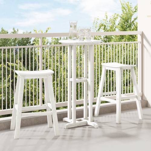 3-dijelni vrtni bar set bijeli HDPE Cijena