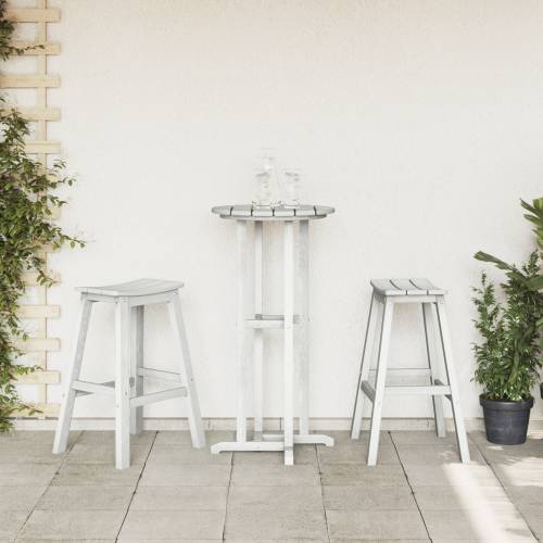 3-dijelni vrtni bar set bijeli HDPE Cijena