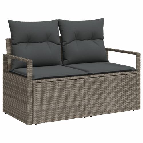 Vrtna garnitura - 10-dijelni set vrtnih sofa s Jastucima Siva Poli Ratan Cijena