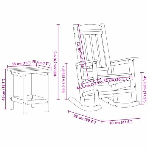 set od 3 komada vrtnih lounge stolica bijeli HDPE Cijena