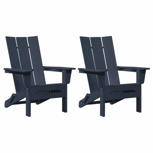 sklopive Adirondack stolice 2 kom Mornarska plava 74.5x80.5x90 cm HDPE Cijena