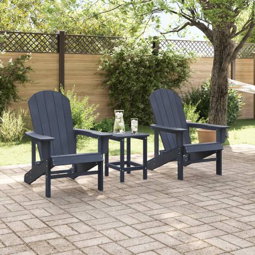Adirondack stolice 2 kom Tamnoplava 74x82x90 cm HDPE Cijena