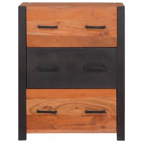 Buffeti i komode Smeđa 55 x 30 x 75 cm Masivno bagremovo drvo Cijena