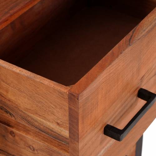 Buffeti i komode Smeđa 55 x 30 x 75 cm Masivno bagremovo drvo Cijena