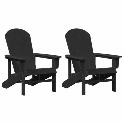 Adirondack stolice 2 kom Crna 74x82x90 cm HDPE Cijena