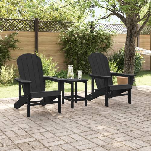 Adirondack stolice 2 kom Crna 74x82x90 cm HDPE Cijena