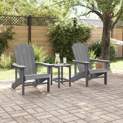 Adirondack stolice 2 kom Svjetlosiva 74x82x90 cm HDPE Cijena