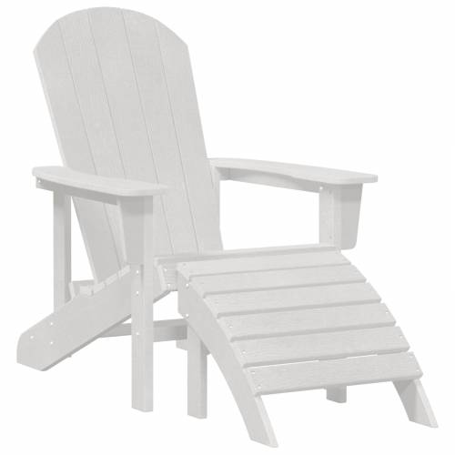 Adirondack stolice s naslonima za noge 2 kom bijeli HDPE Cijena
